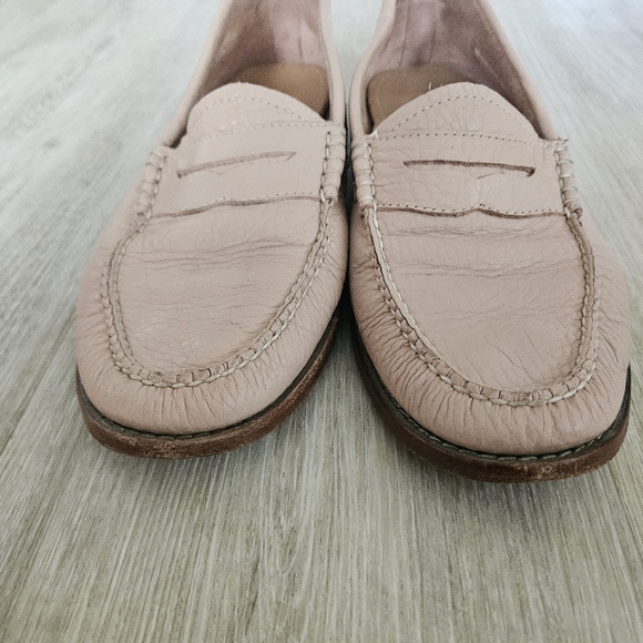 G.H. Bass & Co. Weejuns Leather Penny Loafers Nude Pink Women’s Size 8 - Picture 6 of 12
